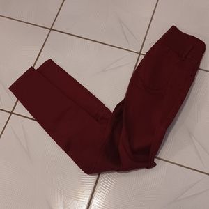 4/$60 Burguny High Waist Skinny Jeans - Size 0